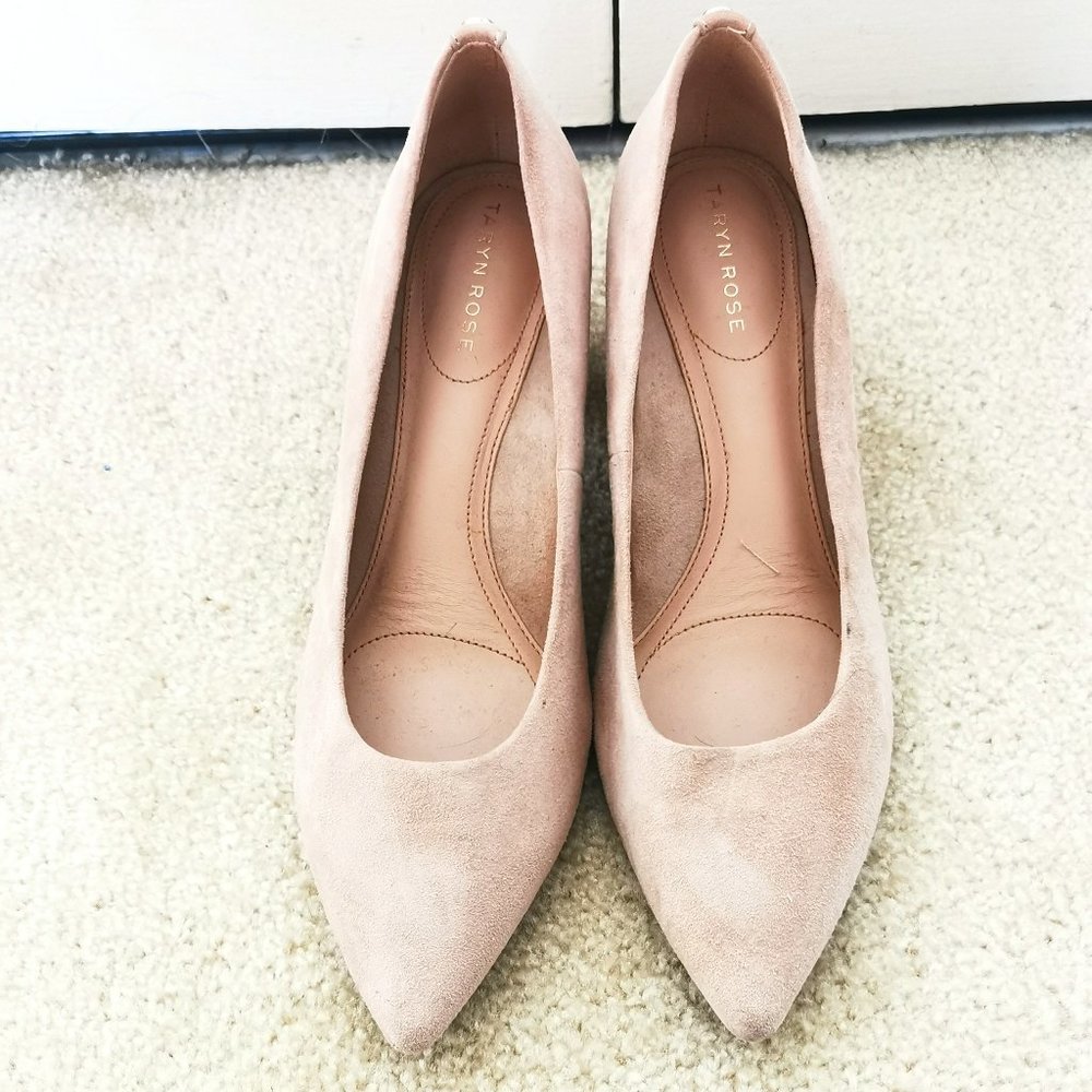 suede high heels